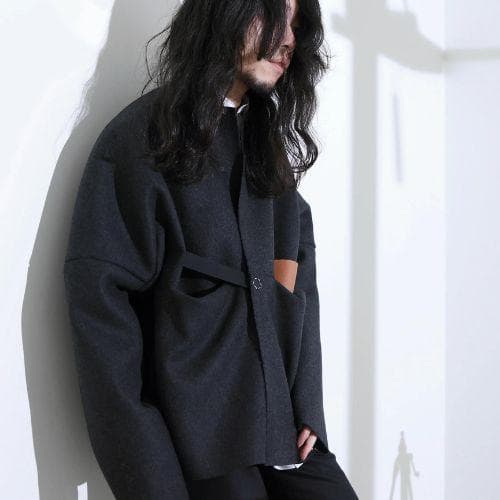 新品 SUNSEA 23AW 28th MELTON ノーカラー ジャケット - メルカリ