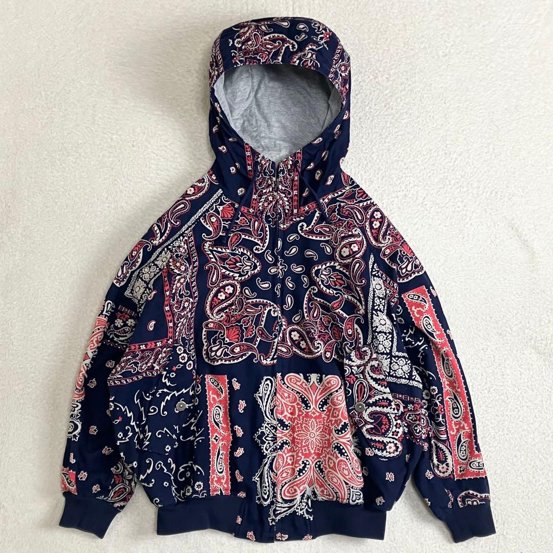 i.s. イッセイミヤケ ツモリチサト リバーシブルパーカー ペイズリー柄