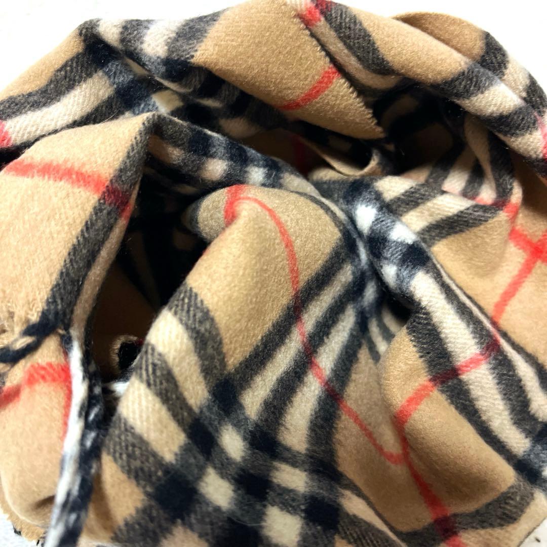 極美品✨バーバリー カシミヤ100 ノバチェック マフラー