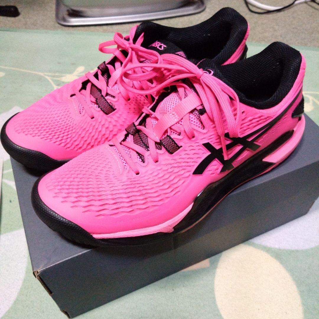け*い様 asics テニスシューズ ゲルレゾリューション9 ショッキングピンク ASICS（アシックス） GEL-RESOLUTION 9 ゲルレゾリューション 9