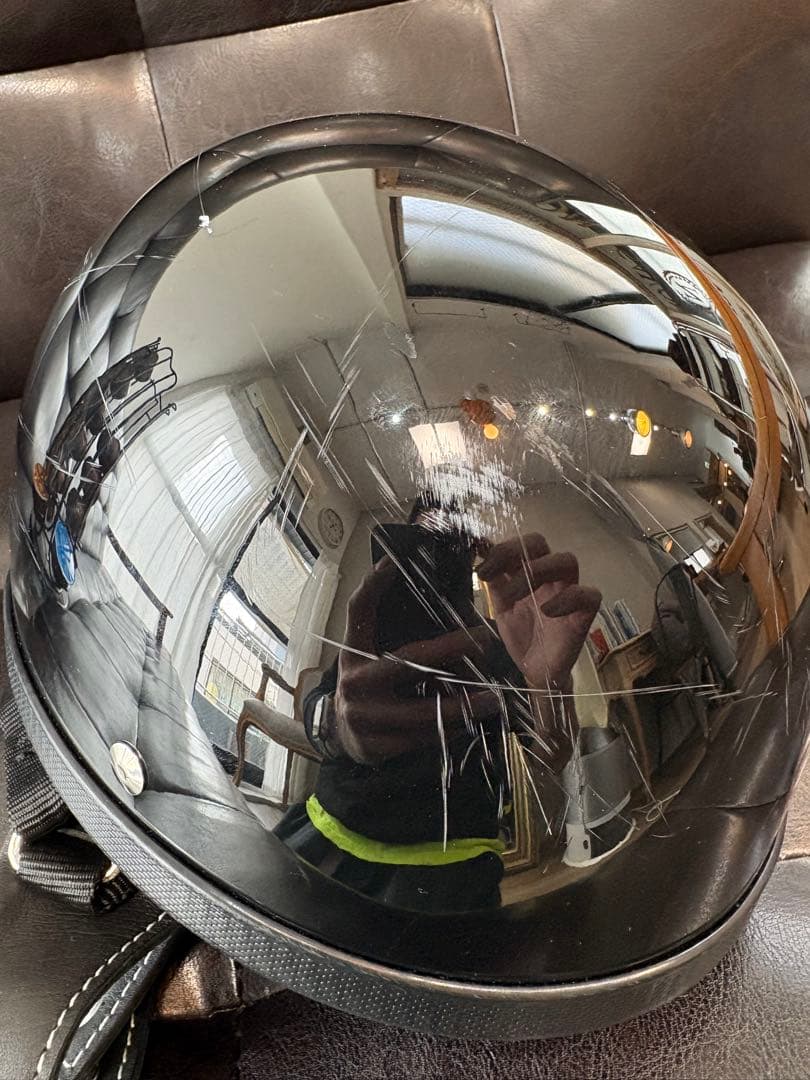 TT&COイーグルロード半ヘルメット本革イヤーカバーSET/ハーレーベル