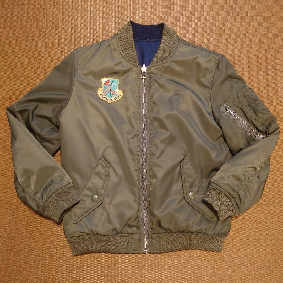 ポロラルフローレン】MA-1 リバーシブル サイズ・ボーイズ7 - メルカリ
