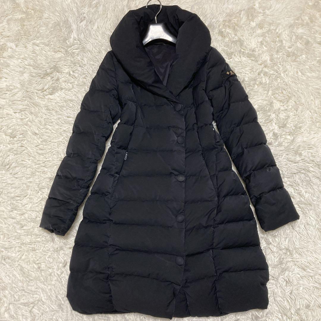 TATRAS 女優襟 VALLE ダウンコート ショールカラー黒 02 M