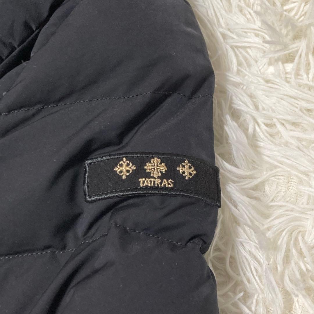 TATRAS 女優襟 VALLE ダウンコート ショールカラー黒 02 M