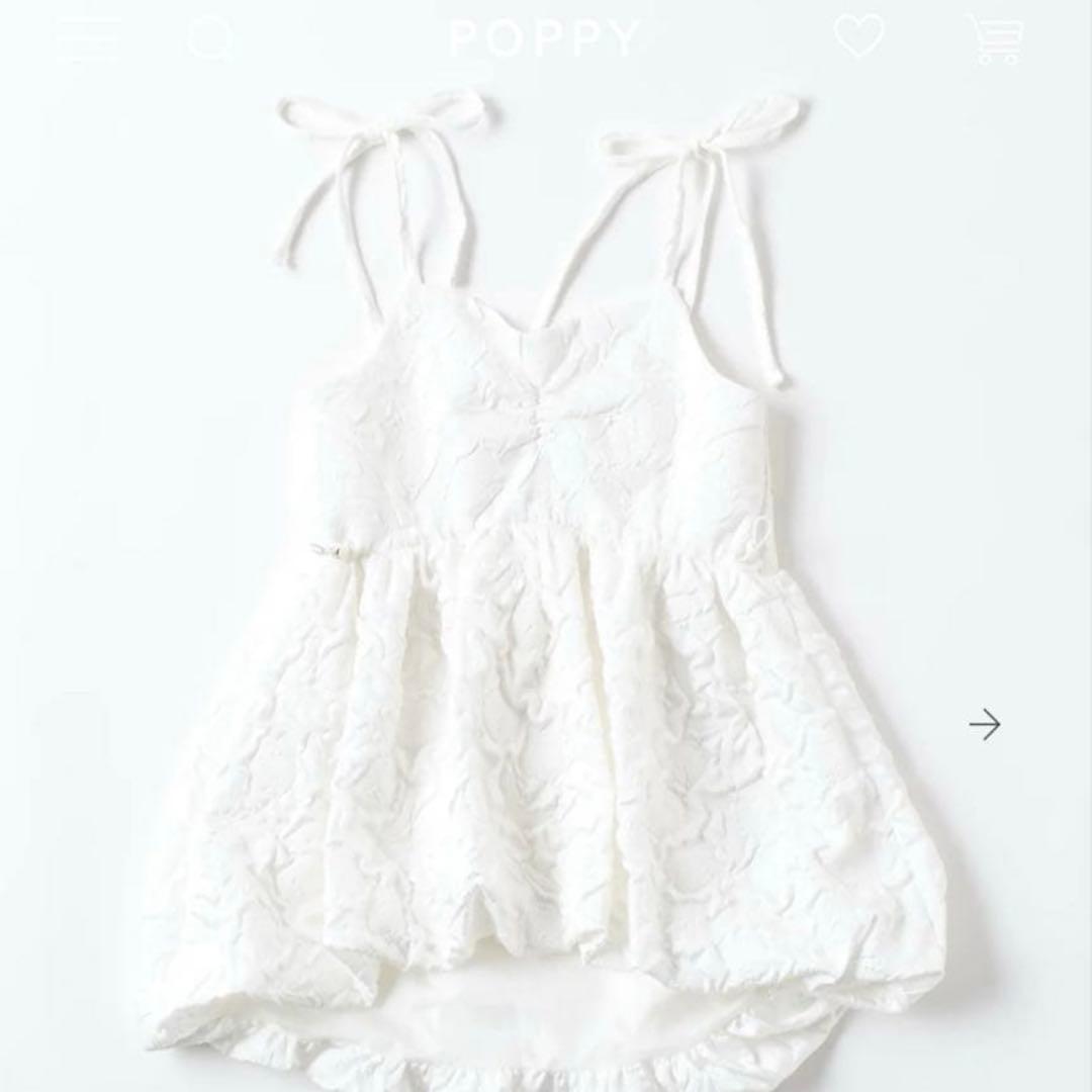 ポピー【あさぎーにょ】Whiteチュニック ポピー【あさぎーにょ】White