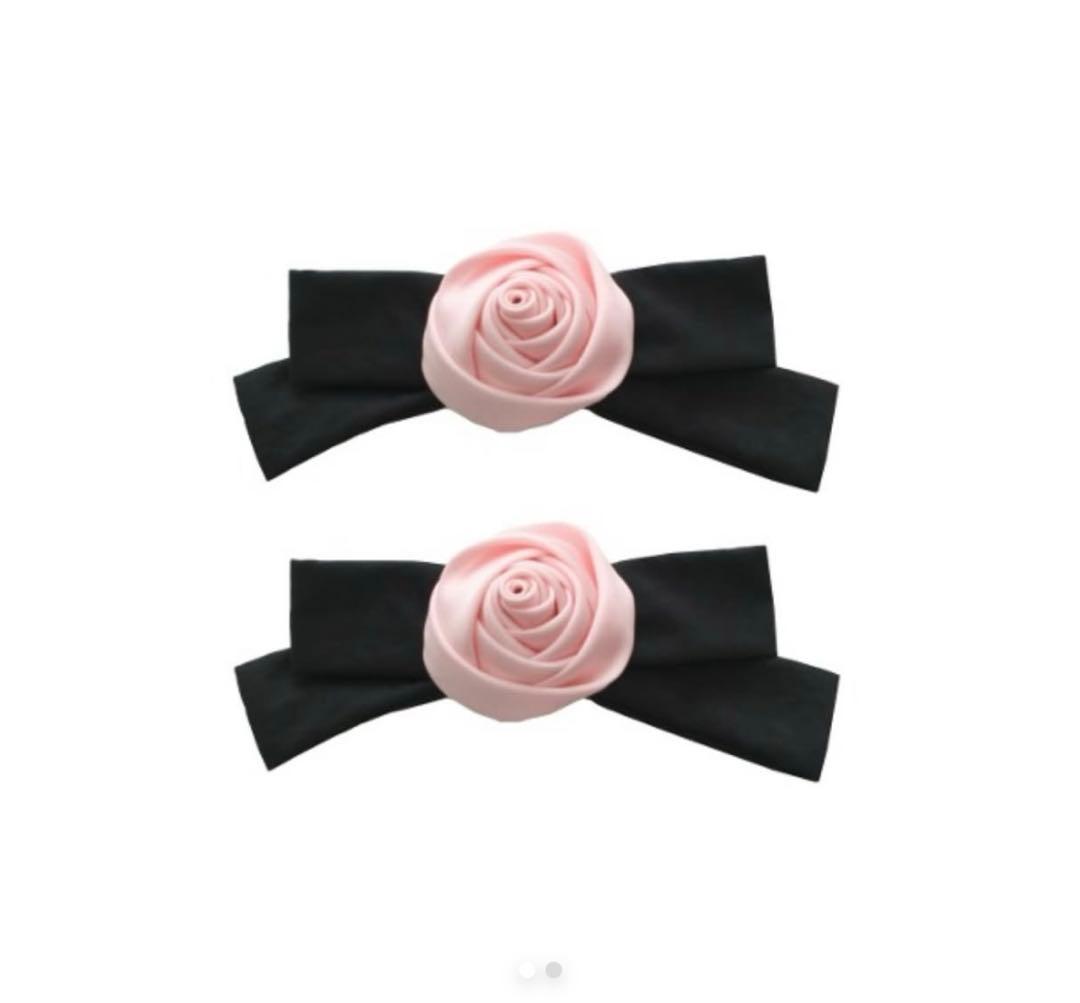 ヘアアクセサリー theVirgins rose tiny hair barrette set Rose Tiny Barrette or Hair Clip
