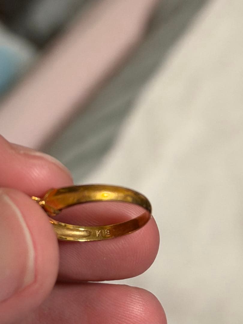 U*n様 アクアマリン ダイヤモンド ゴールドリング 2.0g