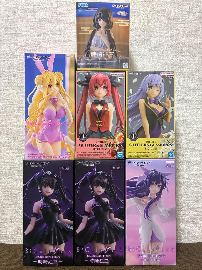 デート・ア・ライブ プライズ7体セット時崎狂三、星宮六喰、夜刀神十香