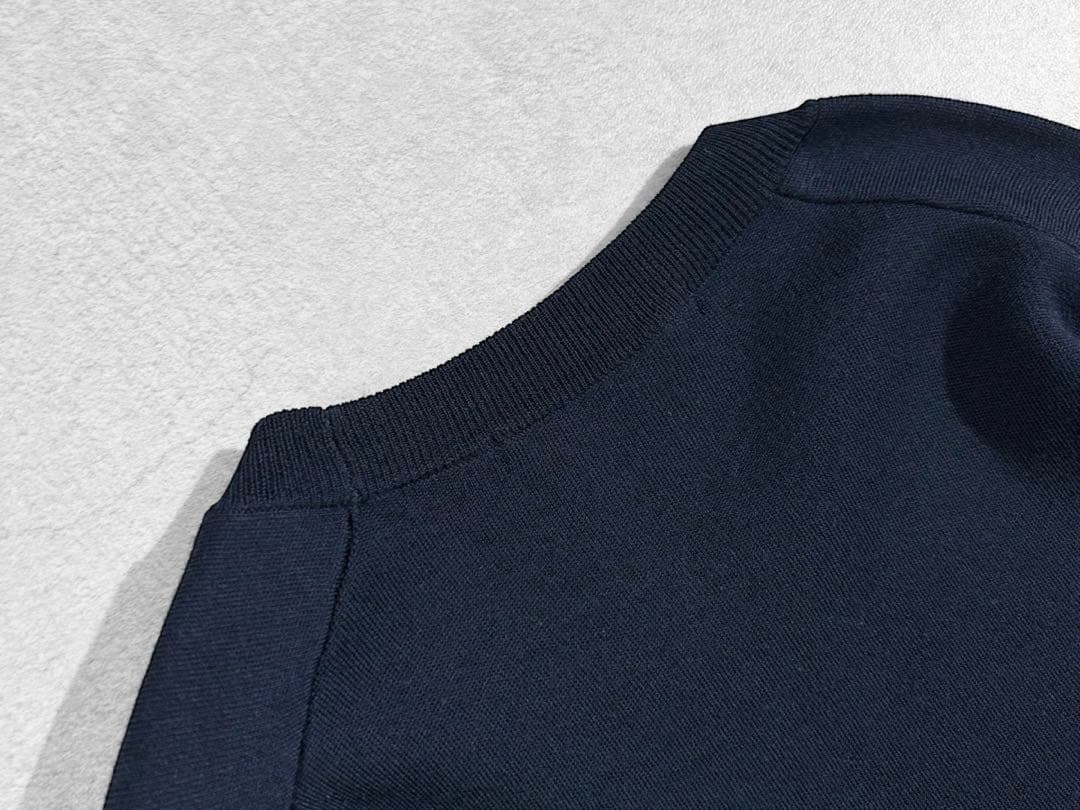 極美品 AP STUDIO ウール100% クルーネックニット ネイビー 上質