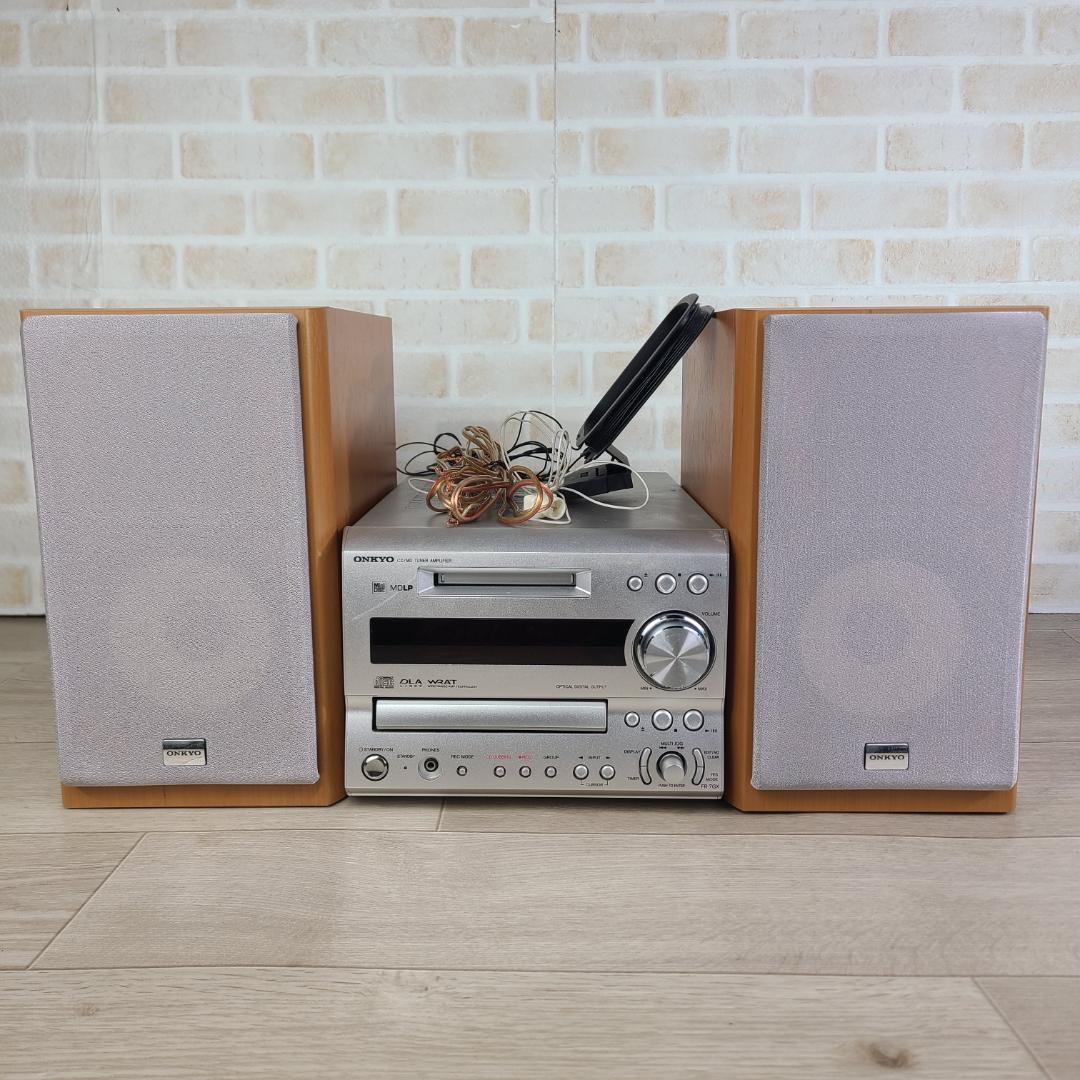ONKYO ミニコンポ　FR-7GX CD MD 【動作確認済み】 ONKYO（オンキヨー） ONKYO FR-7GX 〓 オンキョーの人気シリーズ CD,MD