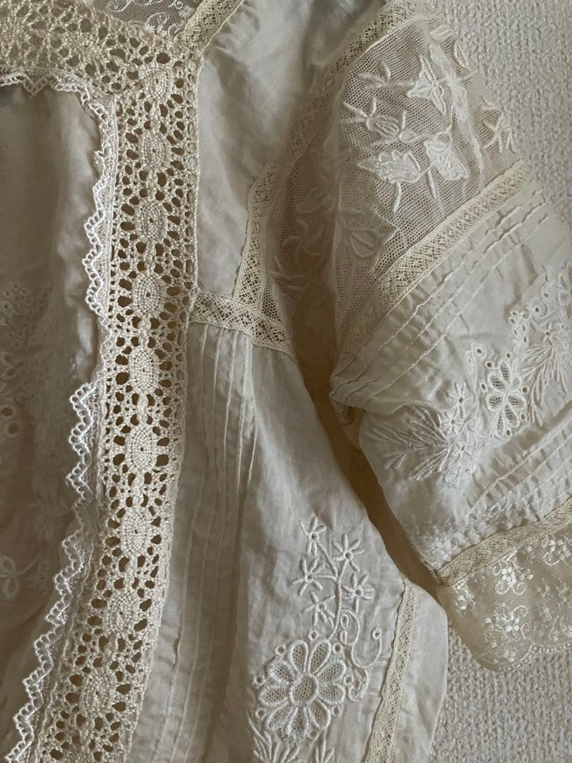 本日値下 ラルフローレン アンティーク ヴィンテージ風 レースブラウス