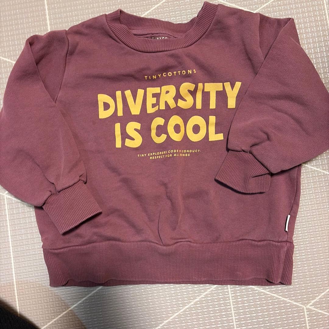 tiny cottons タイニーコットン スウェット 2y エンジ色 - メルカリ