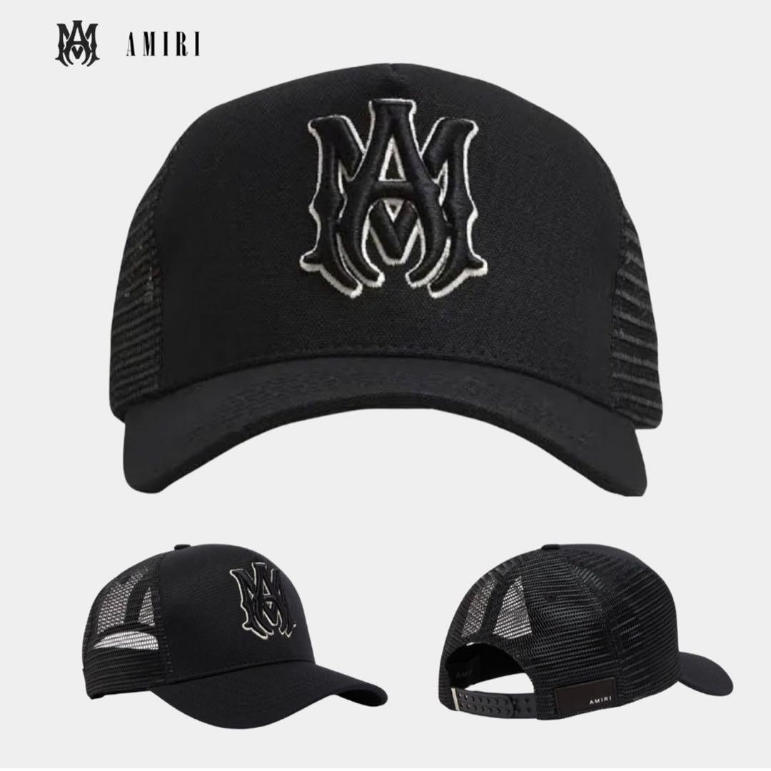 未使用】Amiri アミリ ロゴ刺繍 ベースボール キャップ - メルカリ