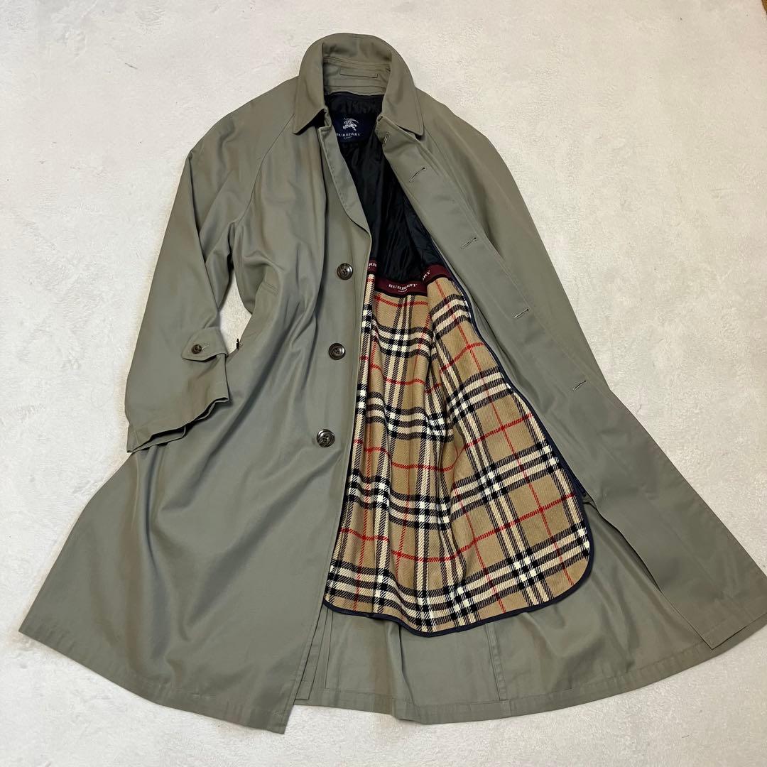 バリーロンドン　ステンカラーコート　ロング　ライナー付　裏ノバチェック　￼L 中古・古着通販】BURBERRY LONDON (バーバリーロンドン) ノヴァ