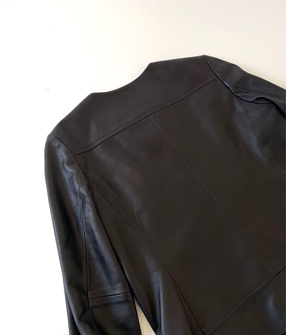 美品 トゥモローランド Ballsey 定価8万 ラムレザージャケット