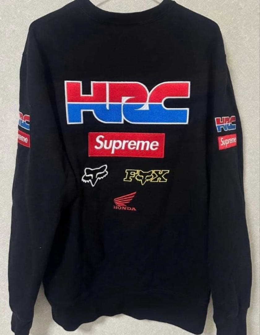 Y*N様 「美品」SupremeHondaFoxRacing Crewneck Supreme シュプリーム 19AW Honda x Fox Racing Crewneck ホンダ
