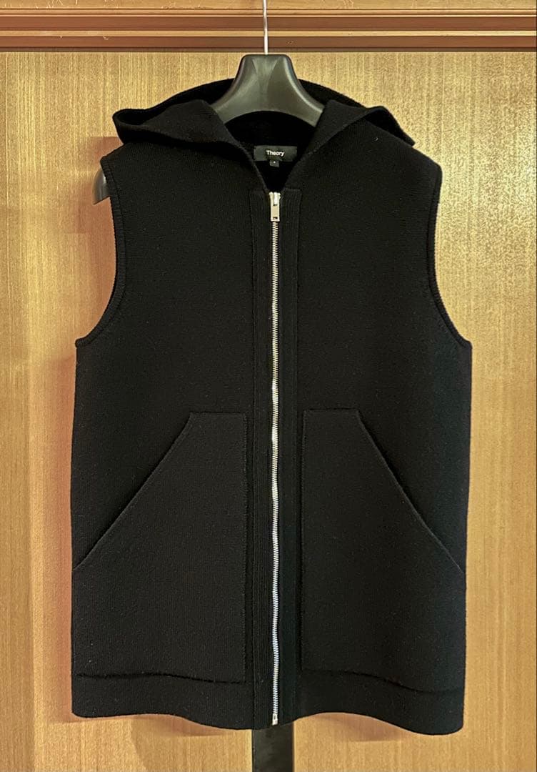 Theory☆Lana Cash Hooded Vest/ニットベスト/S - メルカリ