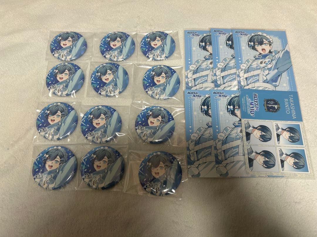 ボーイズビーメイド ビーメイ 高階 蘭士　特典　缶バッジ　ブロマイド BOYS be MAID ! 高階 蘭士 ビーメイ ボーイズビーメイド 缶バッジ