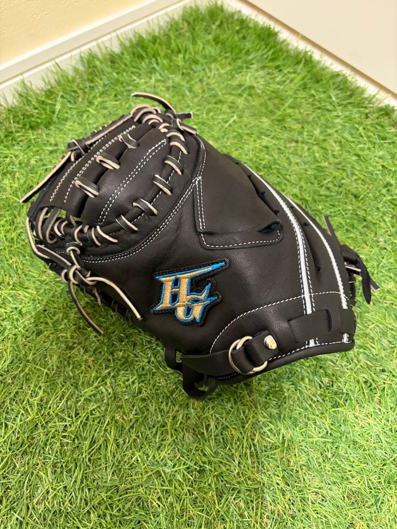 ぽ*て様 ハイゴールド 軟式 少年用 キャッチャー ミット RKG-211M ルーキーズ キャッチャーミット ハイゴールド 軟式 左投 黒 ジュニア