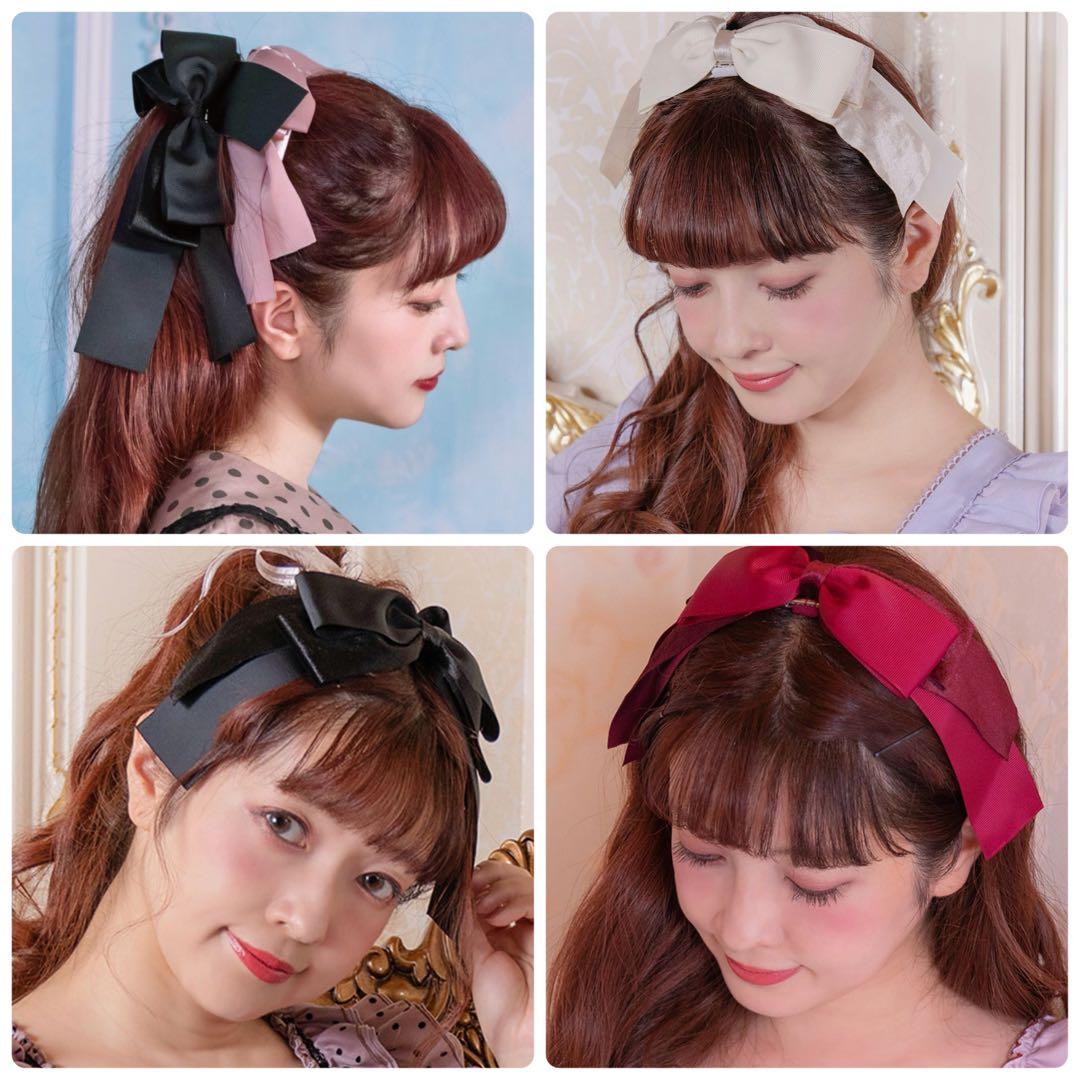 新品未使用 マリアピピ maria pipi リボンカチューシャ 全4色セット カチューシャ | HoshibakoWorks