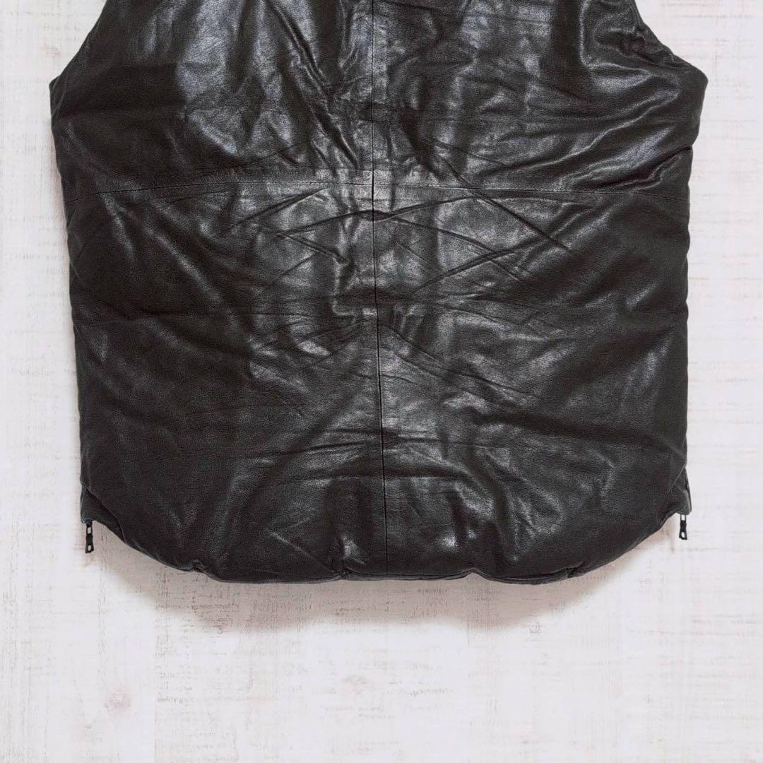 美品】高級 theory セオリー ダウンベスト 【L】羊革 シープスキン