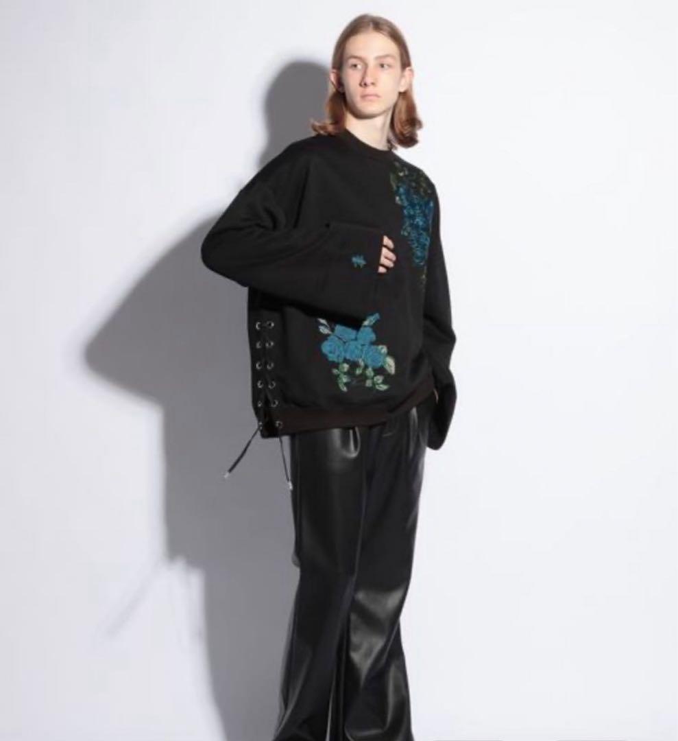 Ado×HARE/UNISEX】サイドレースアップローズシシュウスウェットM