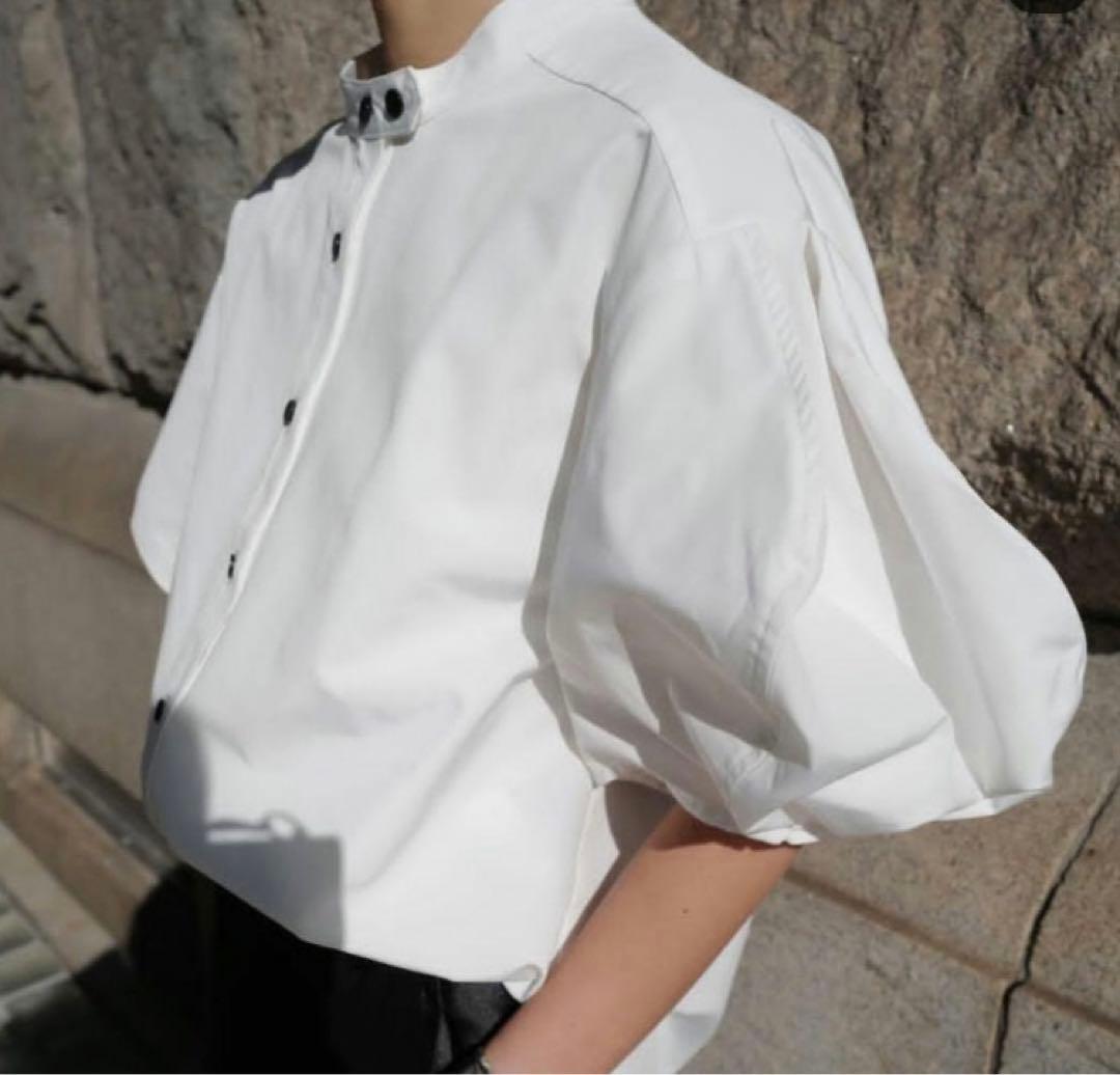 新品タグ付き MACHATT マチャット シャツ パフスリーブ Wボタン