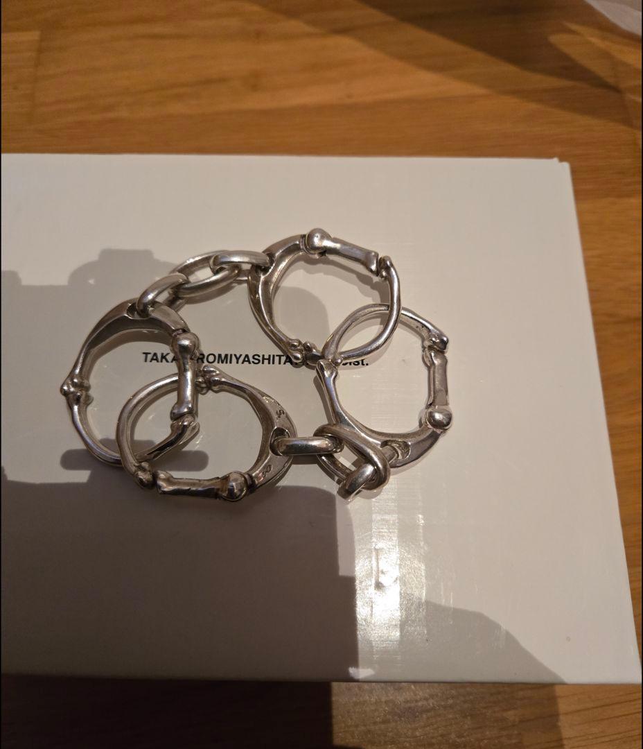 【青山購入】Soloist⭐ボーン ブレスレット⭐ L⭐ソロイストナンバーナイン ボーンシェイプカラビナブレスレット. -L- silver - sspj.0022