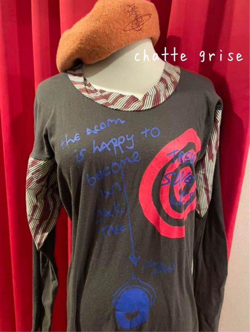 稀少ヴィヴィアンアングロマニア変型異素材ワンピースギャルソン二階堂