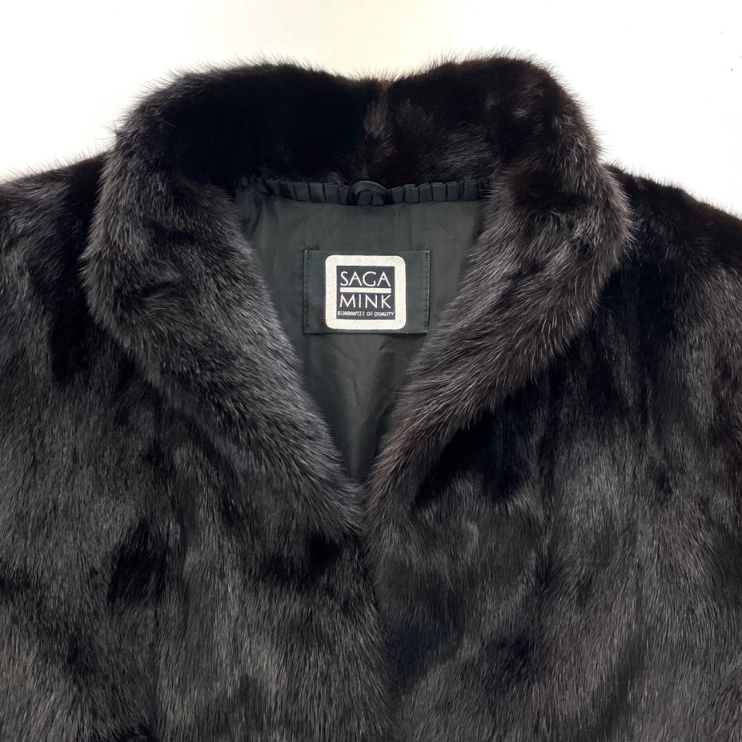 R8SC63【美品】SAGA MINK 毛皮 ハーフ コート サガミンク 11号 - メルカリ