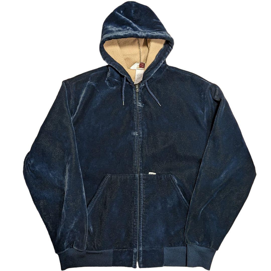 Carhartt 90s ベロア ダックパーカー アクティブジャケット - メルカリ