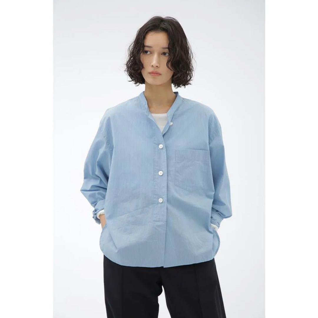 新品　2025 マーガレットハウエル　ストライプシャツ　1 SIMPLE STRIPE COTTON SHIRT | MARGARET HOWELL（マーガレット