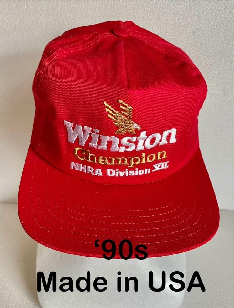 90年代 Winston RacingヴィンテージキャップUSA製デッドストック
