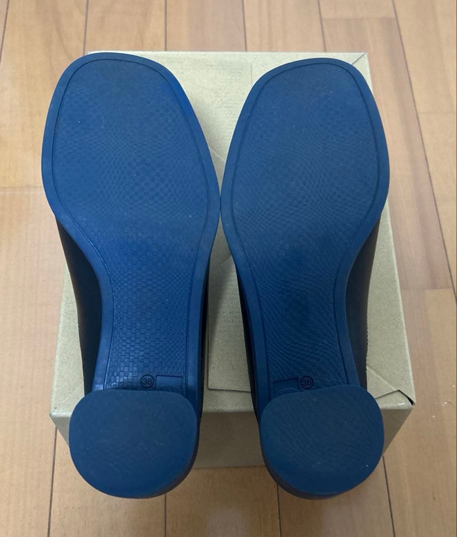 カンペール CAMPER ミュール サンダル 黒 ネイビー 36 / 23cm