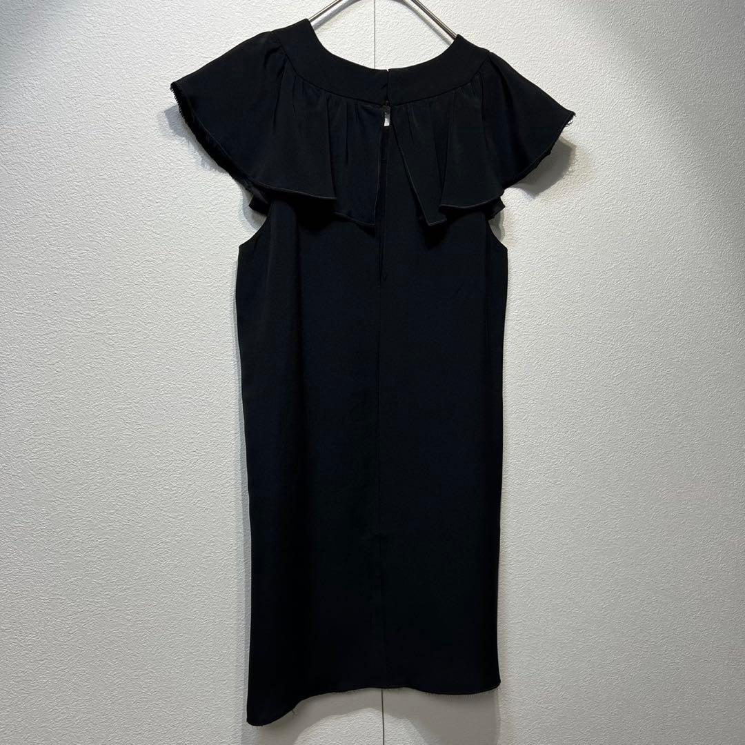 希少 美品 プラダ シルク フリル ノースリーブデザイン チュニック