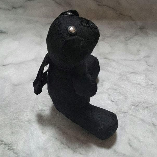 《希少》GUCCI ナイロン リュックサック レザー　クマ　マスコット　GG