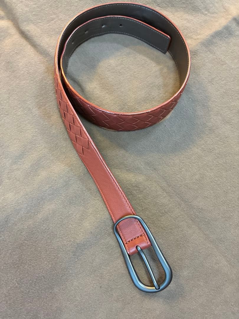 ボッテガヴェネタ　ベルト　ブラウン　茶色　イントレチャート80cm×32cm イントレチャート ベルト のために メンズ で フォンデンテ | ボッテガ