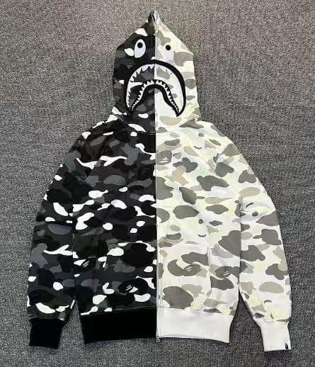 A Bathing Ape グローインザダーク迷彩 シャークフードパーカー A BATHING APE（アベイシングエイプ） パーカー SHARK FULL ZIP HOODIE