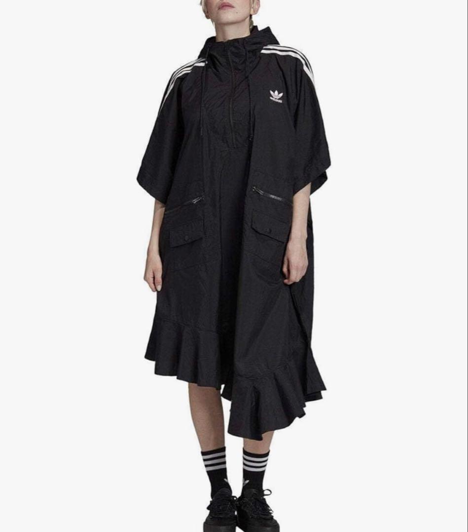 新品 adidas J KOOコラボフリルポンチョワンピース ワンピース - メルカリ