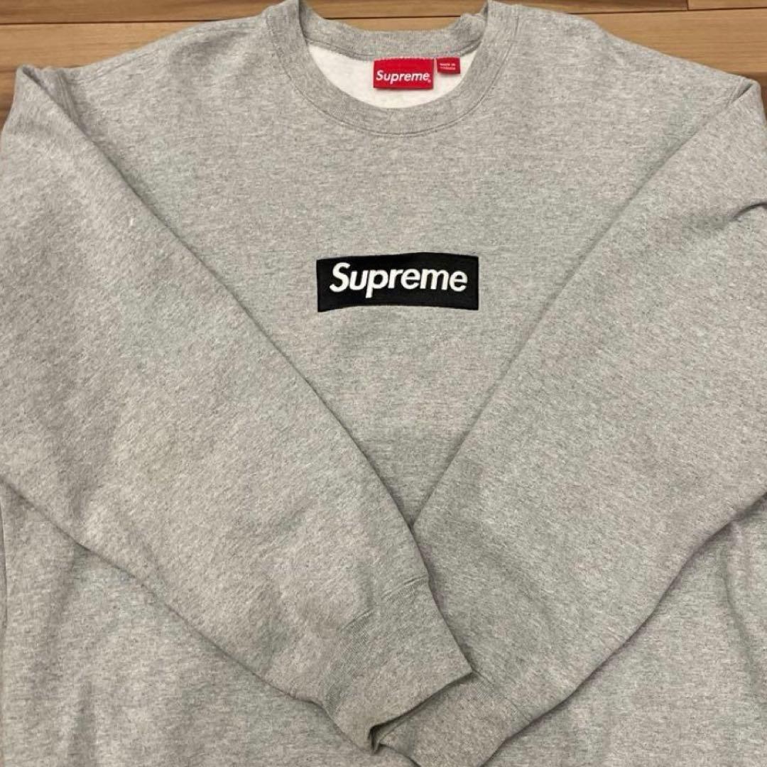 ど*来様 Supreme Box Logo Crewneck ヘザーグレー 22 Supreme Box Logo Crewneck 