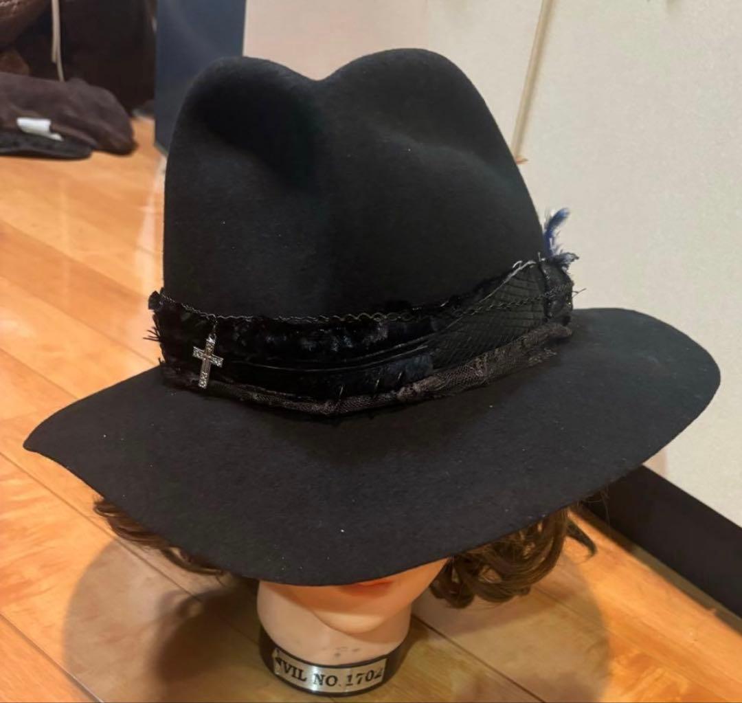 hyde着Roenスネークレザーベルトハット ラルク if ラルク - メルカリ