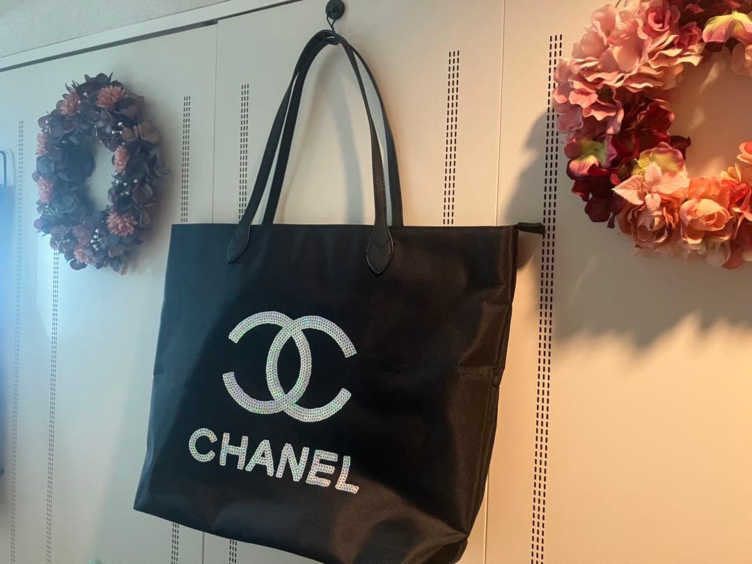 最終価格　CHANEL COCOロゴ バッグ 黒 ノベルティ　ラインストーン 楽天市場】【バッグ】CHANEL シャネル プレジション ココマーク トート