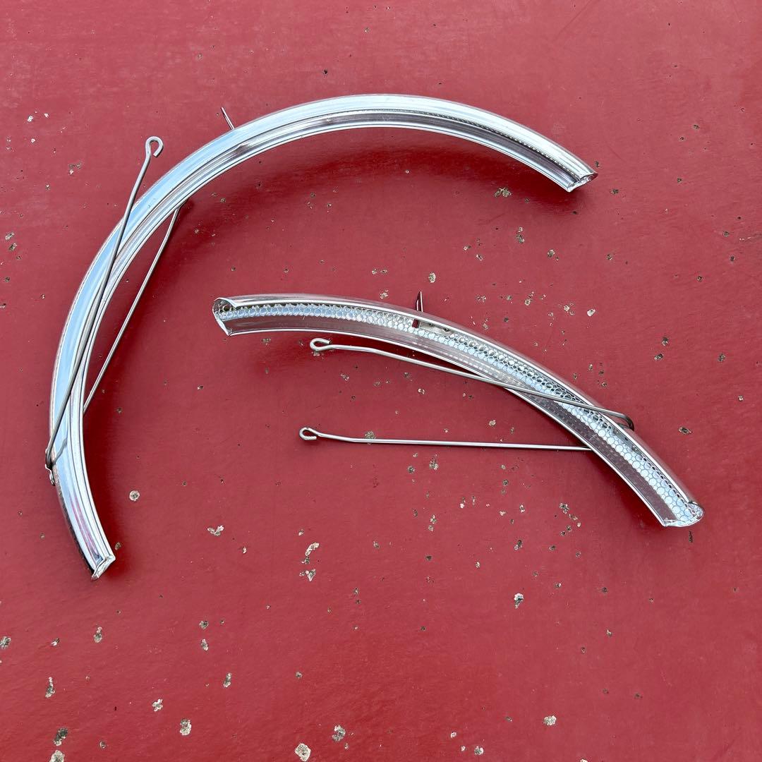 美品）純正ビアンキ Lepre ミニベロ8 亀甲フェンダー 前後セット 20