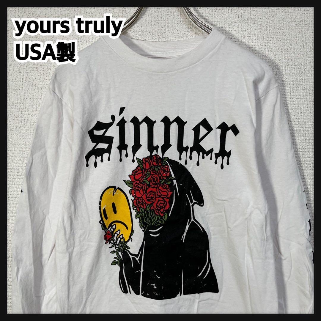 死神】長袖Tシャツ ロンT バラ 花柄 黒装束 白T 仮面 29 - メルカリ