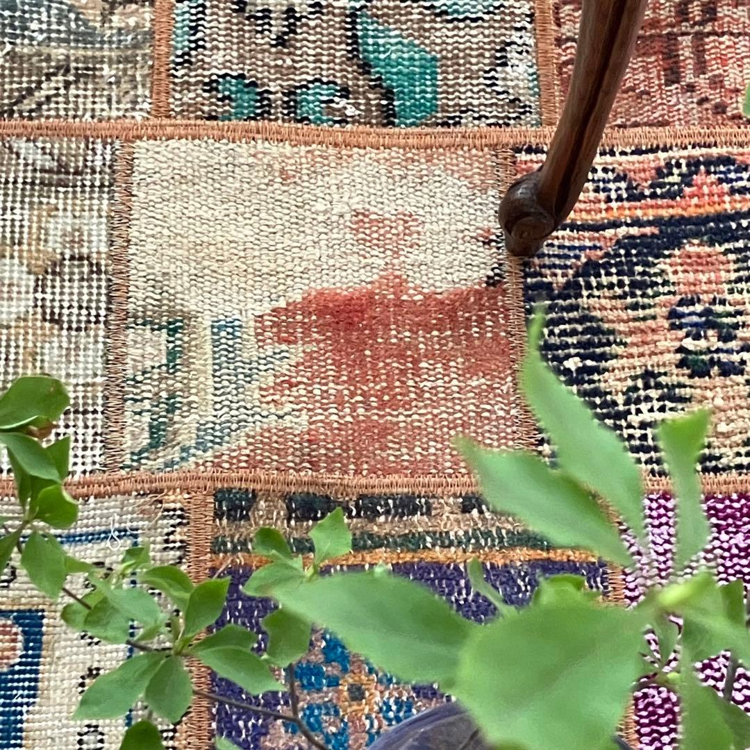 カラフル57×161✳︎パッチワーク ランナー ロング トルコヴィンテージラグ