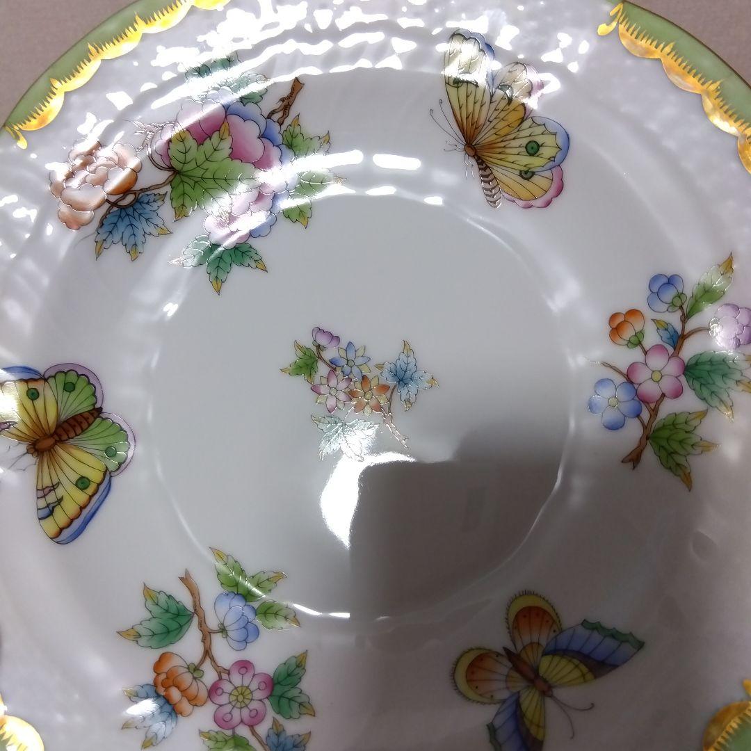 HEREND ヘレンド ヴィクトリアブーケ 18.7cm プレート 2枚　ペア