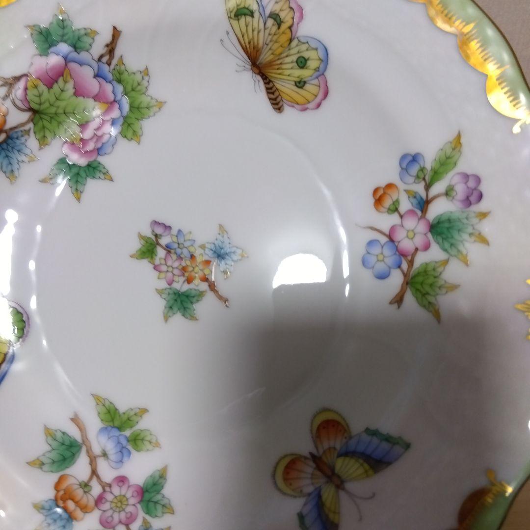 HEREND ヘレンド ヴィクトリアブーケ 18.7cm プレート 2枚　ペア