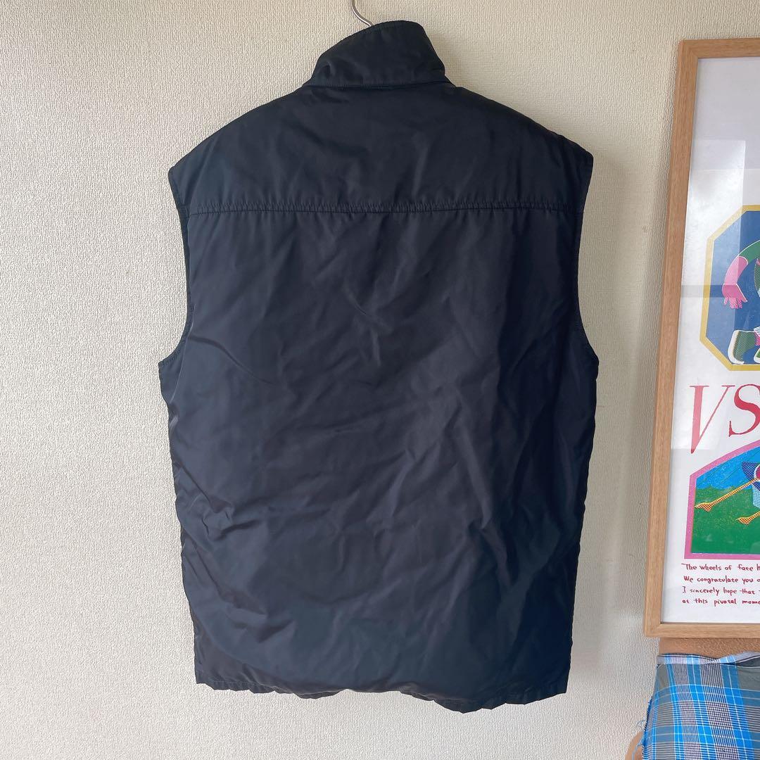 貴重 PRADA プラダ ダウンベスト 黒 M リモンタナイロン イタリア製