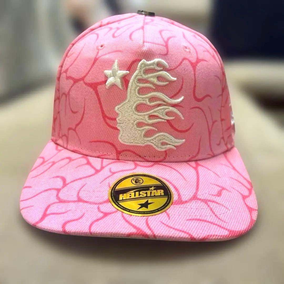 Hellstar Studios fitted hat キャップ ピンク - メルカリ