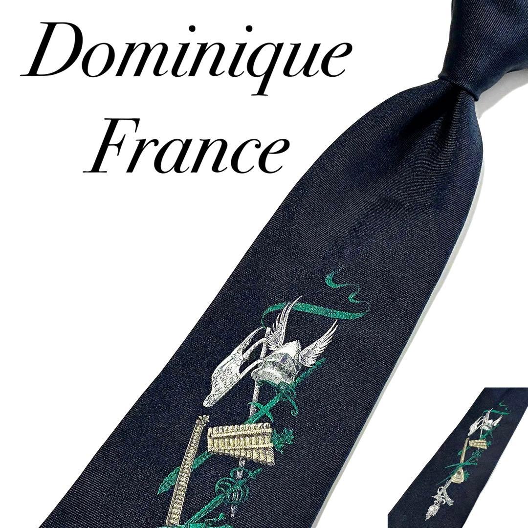 3800 ドミニクフランス ネクタイ 羽根兜 宝剣 楽器 ワンポイント 3800 ドミニクフランス ネクタイ 羽根兜 宝剣 楽器 ワンポイント